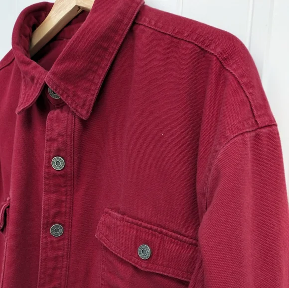 Duluth Trading Co Men's Heavy Canvas Chore Jacket -Fleeced Line - Picture 6 of 11